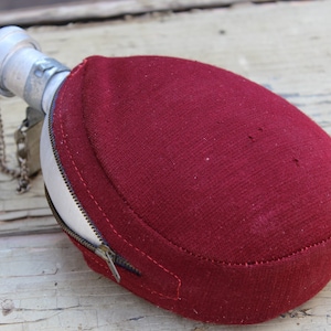 Aluminium Bottle, Vintage Aluminum Flask, Metal Travel Bottle, Vintage Flask, Military Aluminium Bottle