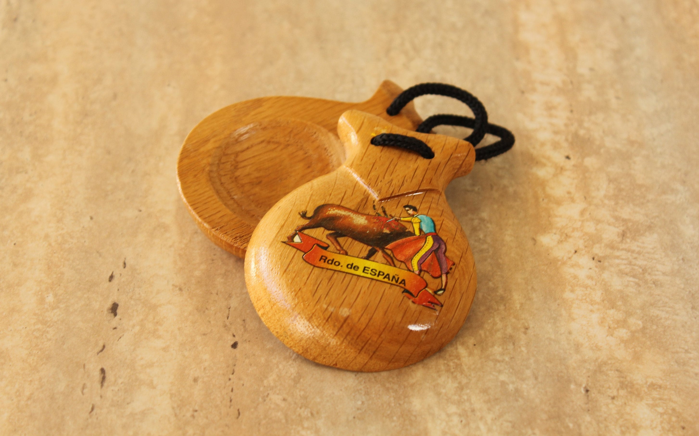 Wooden Castanets, Vintage Castanets, Handmade Wooden Wooden Castanets, Vintage Castanets, Handmade Wooden