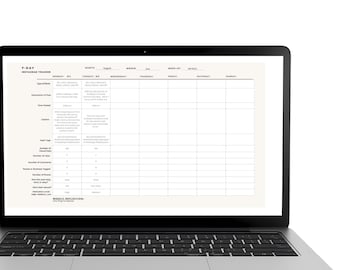 7-Day Instagram Tracker (1 reuseable digital printable pdf page & an editable canvas template link for IG Posts, Wins, Engagement Goals)
