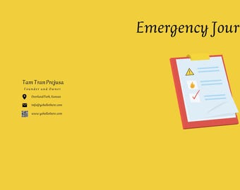 Emergency Journal (Reuseable Digital Printable PDF Pages)