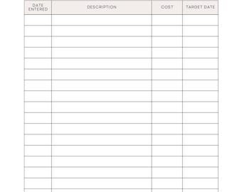 Simplify Well-Being Financial Project (Digital PDF File):  10 Printable Pages