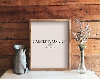 Digital Mockups Of Rustic Picture Frame By Carolinamarketdesign