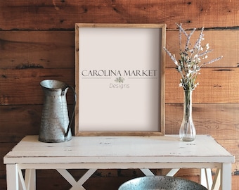 Farmhouse Frame Mockup | 8x10 Frame Mockup | 8x10 Art Print Mockup | Rustic Frame Mockup