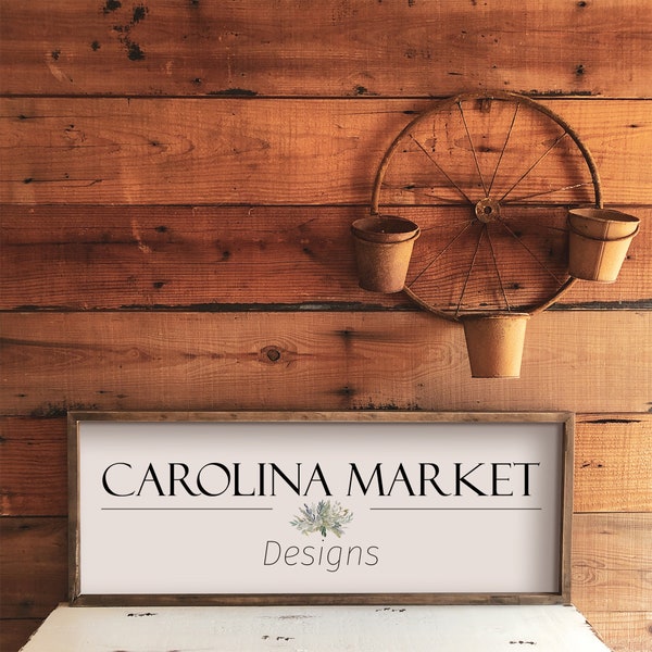 wide sign mockup, product photography, farmhouse style framed wood sign mockup, digital download, flat lay, rustic frame mockup, instant