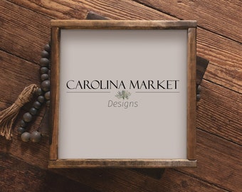 Digital Mockups Of Rustic Picture Frame By Carolinamarketdesign