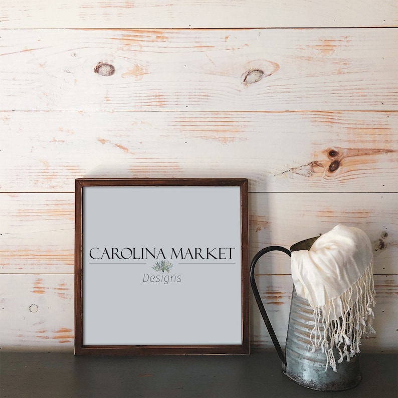 Download Farmhouse Frame Mockup 12x12 Mockup Square Frame Mockup | Etsy