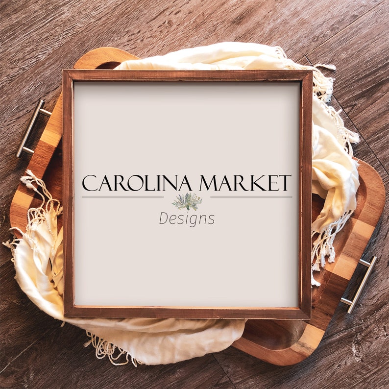 Download Farmhouse Frame Mockup 12x12 Mockup Square Frame Mockup | Etsy