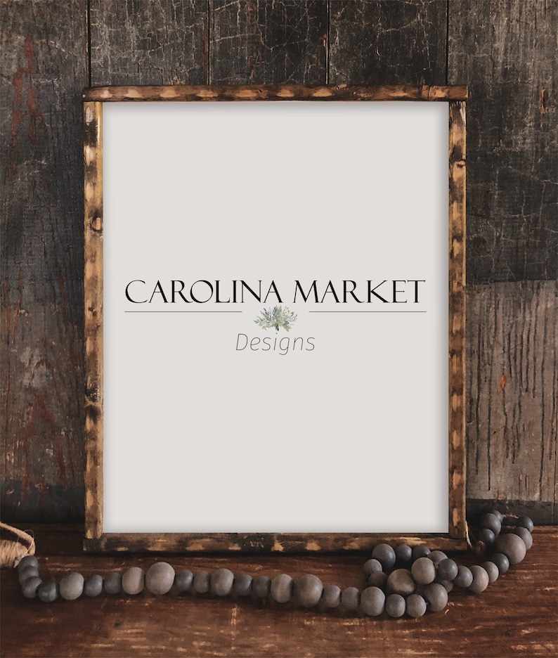 Download Farmhouse Frame Mockup 16x20 Mockup 16x20 Print Mockup | Etsy