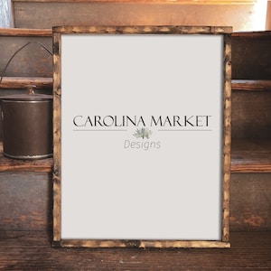 16x20 Farmhouse Frame Mockup PSD | Wood Sign Mockup | Art Print Mockup | Farmhouse Sign Mockup