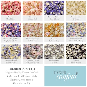 1 Litre Biodegradable Confetti Real Flower Petal Wedding Confetti