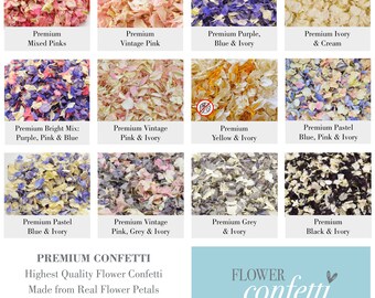 Biodegradable Real Flower Petal Confetti | 1 Litre (8-10 handfuls) | 100% Eco-Friendly Natural Petals | British Grown Dried Flower Petals