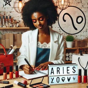 Master Plan Maven, Aries Woman: Wallpaper for Mobile Devices or Digital Print