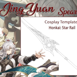 Jing Yuan&#39;s Spear - Honkai: Star Rail - Cosplay Template
