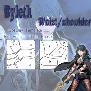 Byleth Waist and Shoulders Templates - Fire Emblem Three Houses Cosplay