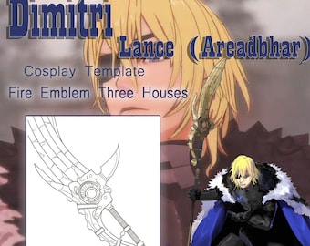Dimitri Post-Timeskip Lance/Spear(Areadbhar) Cosplay Template - Fire Emblem Three Houses