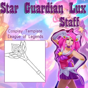 Star Guardian Lux Staff Template Cosplay