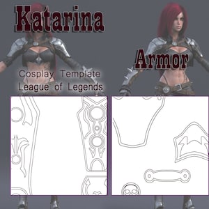 Katarina Armor Templates - League of Legends Cosplay