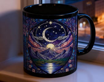 Kaffemugg inspirerad av Velaris från En gård av törnen och rosor - Bokälskarmugg