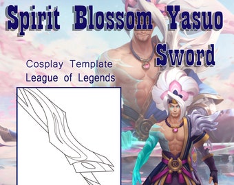 Spirit Blossom Yasuo - Sword League of Legends-cosplaysjabloon