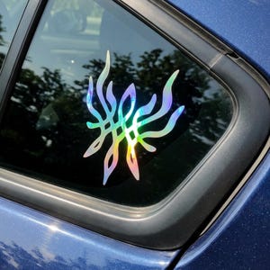 Crest of Flames - Fire Emblem Three Houses - Holographic Vinyl Sticker