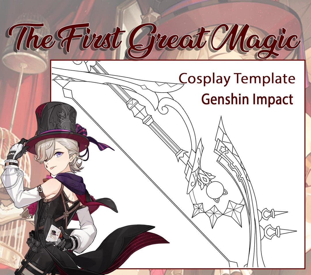 First Great Magic The First Great Magic - Genshin Impact Cosplay Template - Etsy