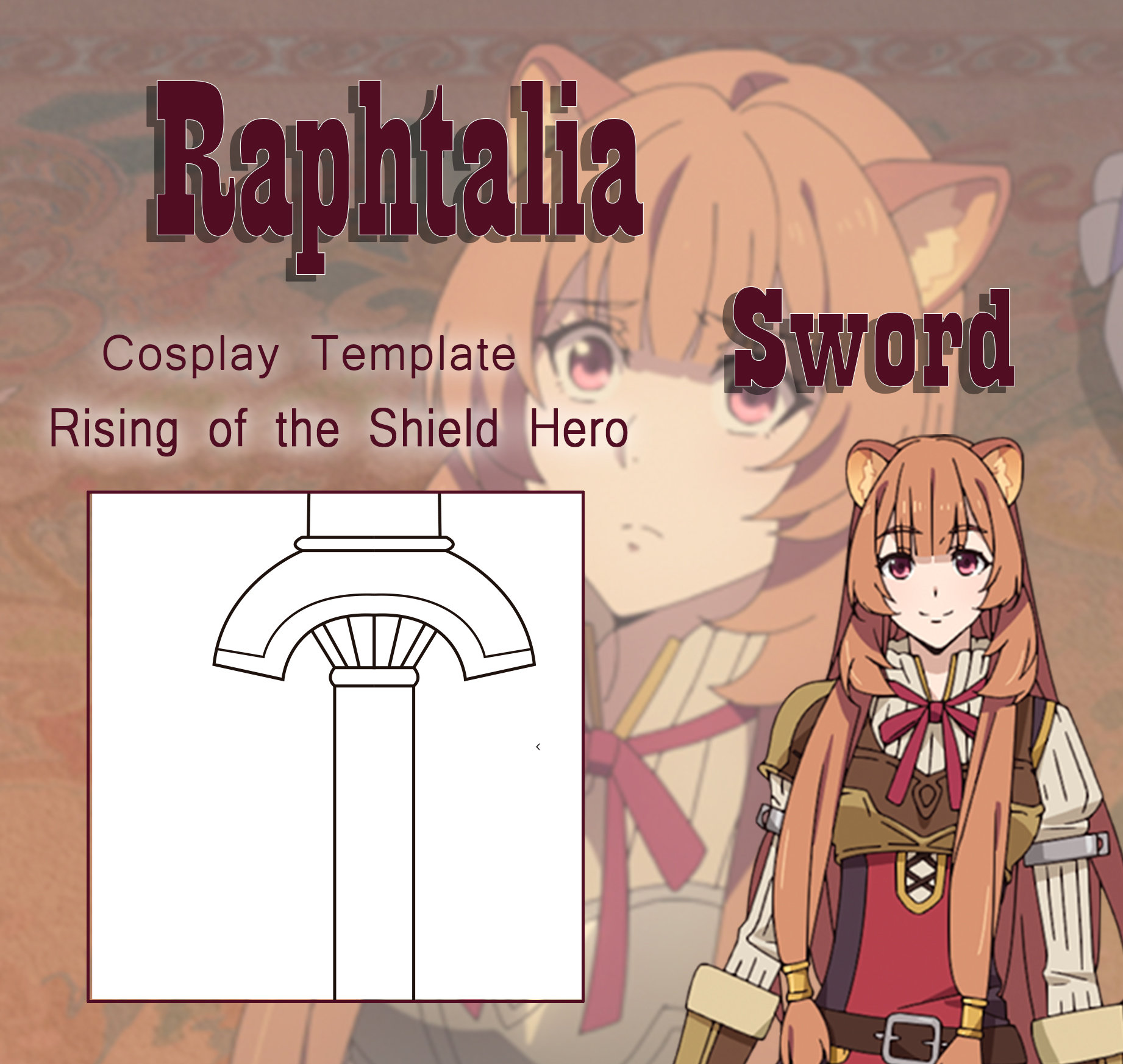 Raphtalia Sword Template -  Portugal