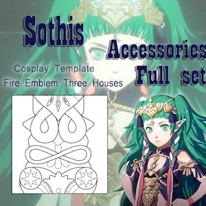 Sothis Accessories Cosplay Template Fire Emblem Three Houses