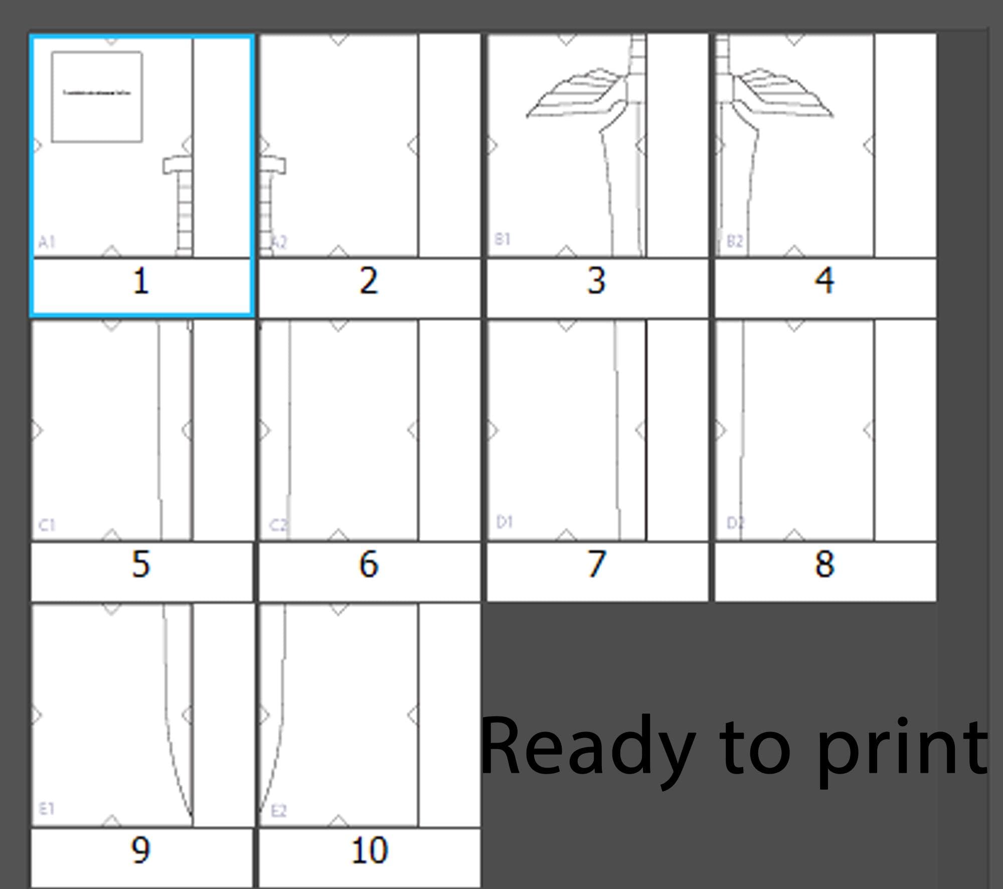 Plantilla de cosplay de la Espada Escarlata de Erza - Fairy Tail - Etsy  México, image size:2000x1773