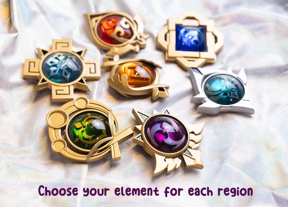 Genshin Impact Visions Set | Mondstadt Liyue Inazuma Sumeru