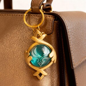 Handmade Genshin Impact Fontaine Vision Keychain - ALL ELEMENTS image 3