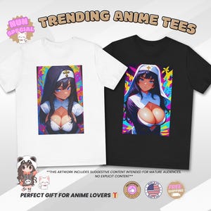 80s Anime Girl Nun Waifu T-Shirt: Vintage Otaku Shirt