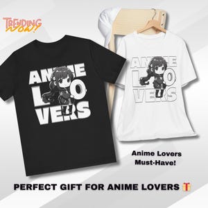 Koszulka z grafiką anime - idealna dla przyjaciół, miłośników anime, do noszenia na co dzień, na prezenty, na konwenty, na imprezy cosplay