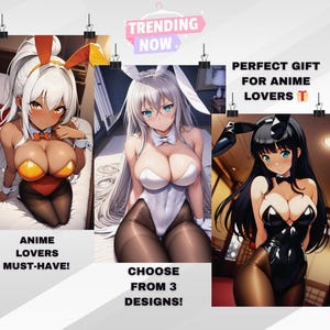 Waifu Anime Girl Poster, Artwork Poster, Anime Wall Decor, Anime Theme Art, Anime Print, Gift for Otaku, Waifu Bedroom Retro Anime Decor