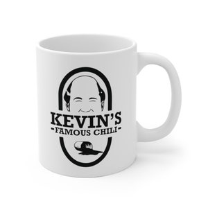 Kevin&#39;s Famous Chili Ceramic Mug, The Office Coffee Mug, The Office Gift, Kevin Malone Mug, Kevin&#39;s Chili Mug, The Office, Kevin The Office