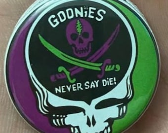 Grateful Dead x Goonies Gubb Stealie Button Pin