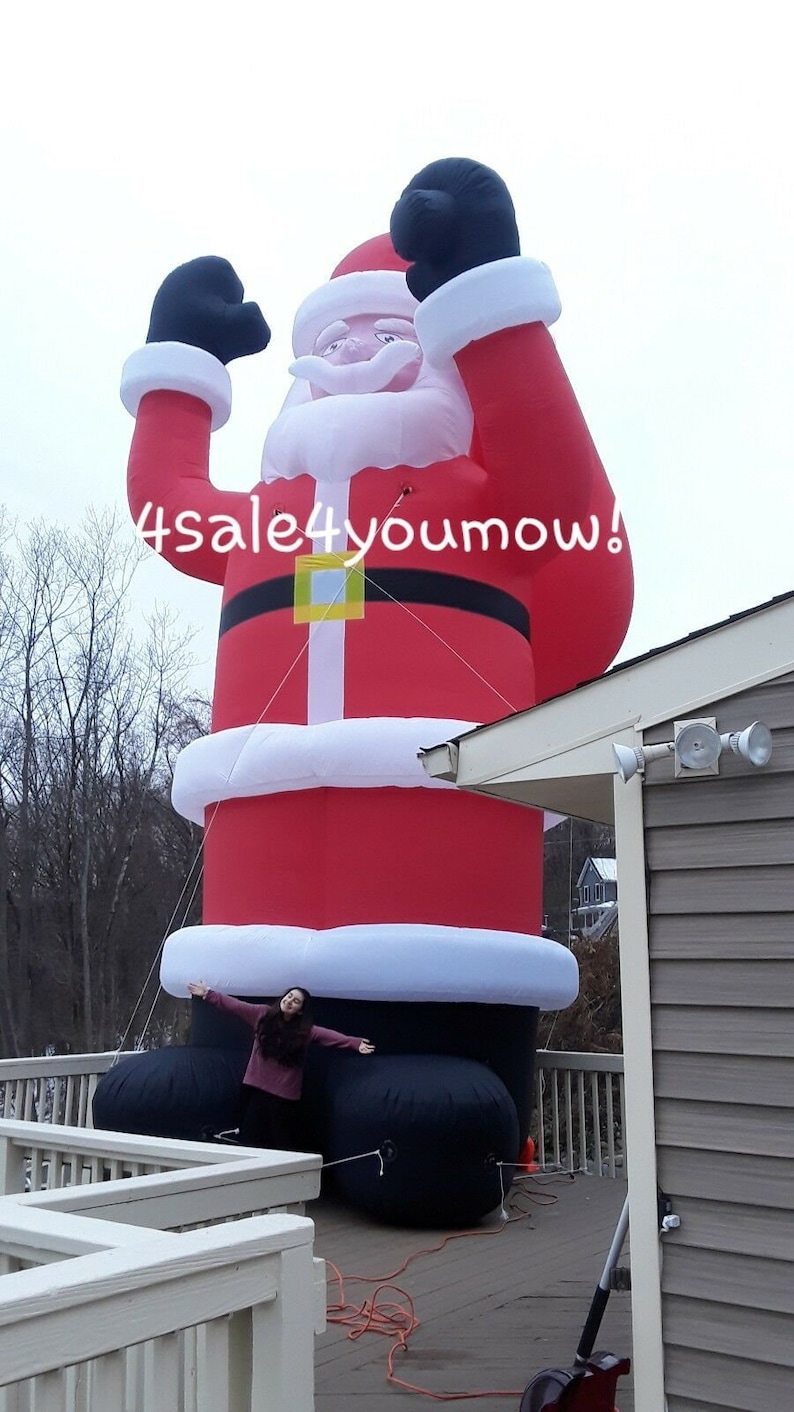 35' Foot Inflatable Santa Claus Huge Commercial New Etsy