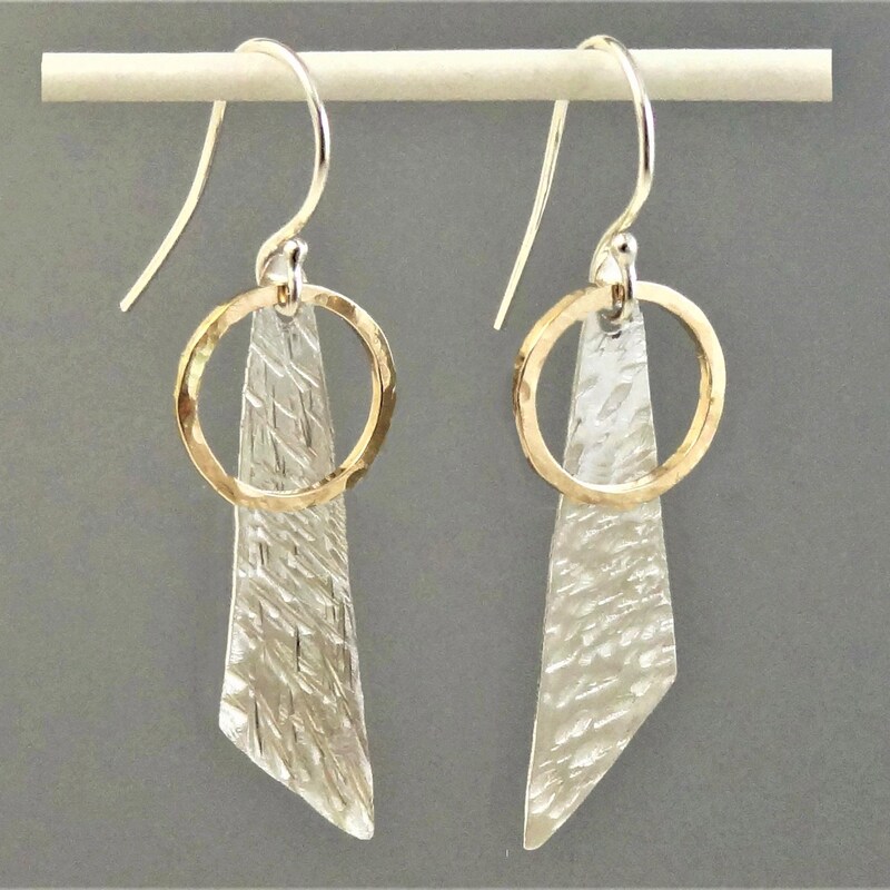 Double Oval Earrings (Mixed Metal) main image 0