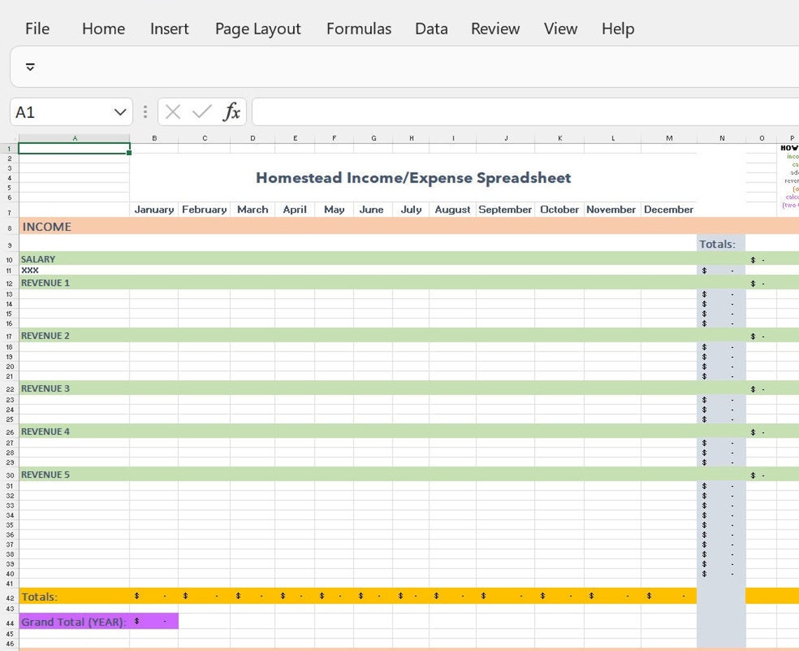 Simple Farm Tracker Excel Spreadsheet File Etsy