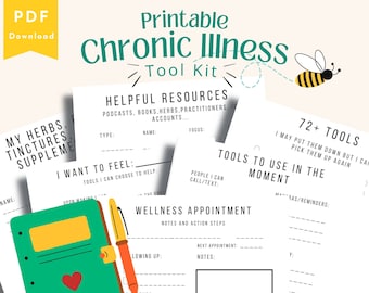 Medical Planner Printable, Lyme Disease Warrior, Chronic Illness Binder Kit, Empower your Own Healing