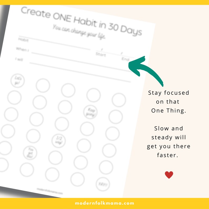 Habit Tracker Printable Atomic Habits 30 Day Challenge Etsy