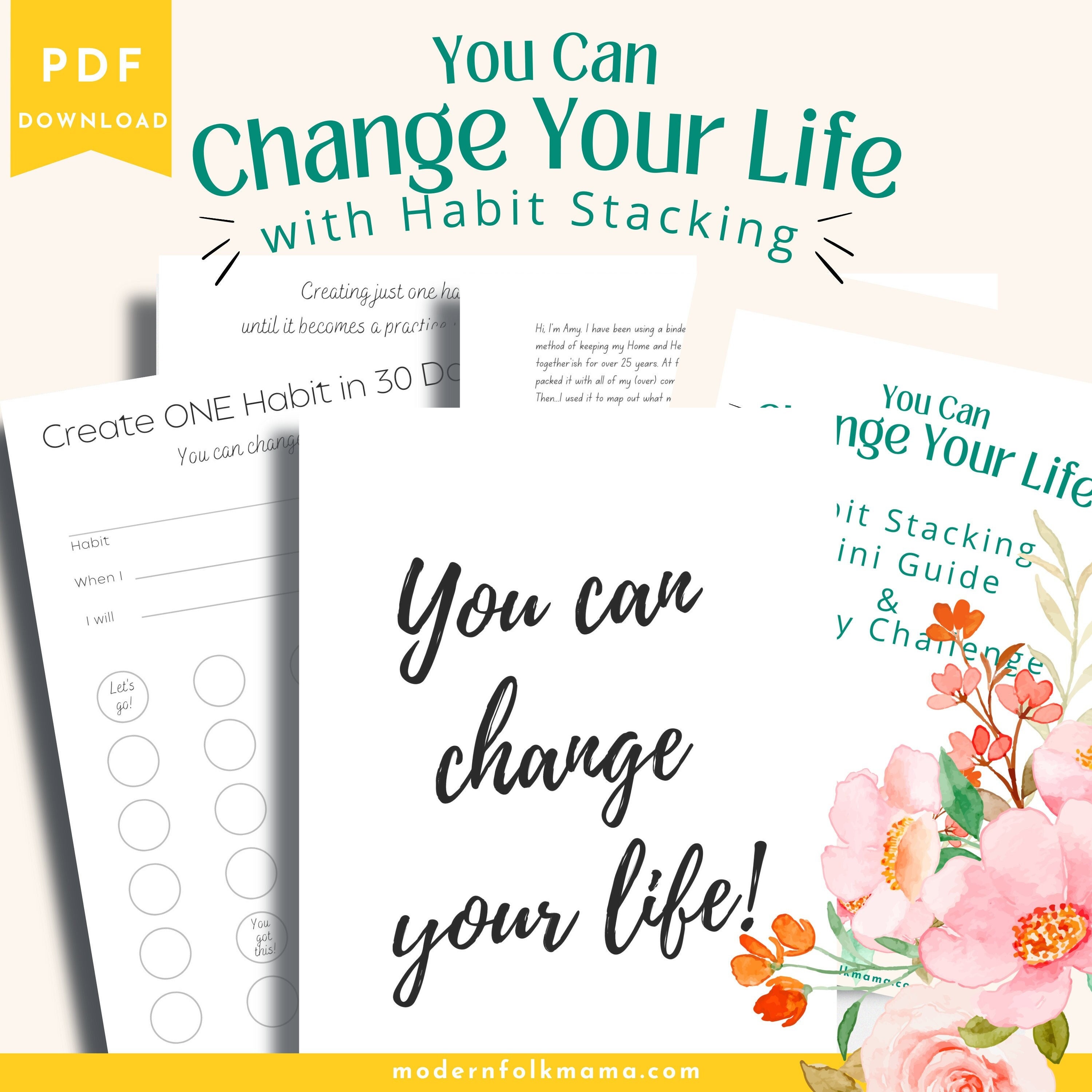 Habit Tracker Printable Atomic Habits 30 Day Challenge - Etsy