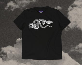 Cobra Graphic T-shirt – Unisex ekologisk bomullströja, present till ormälskare