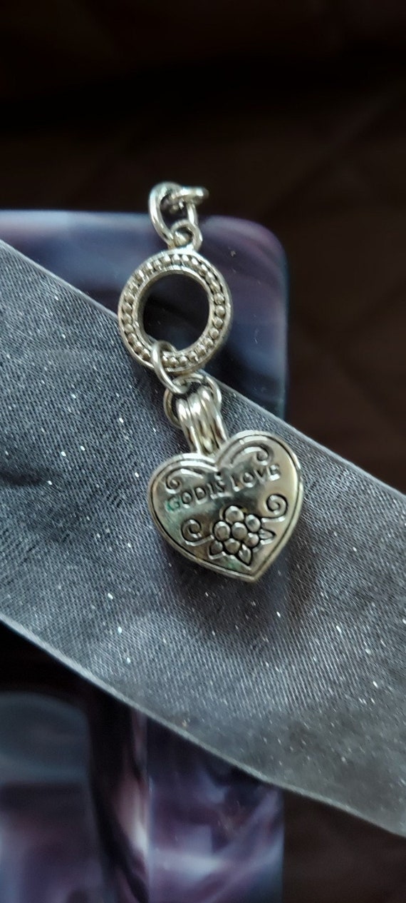 Locket heart shape silver tone