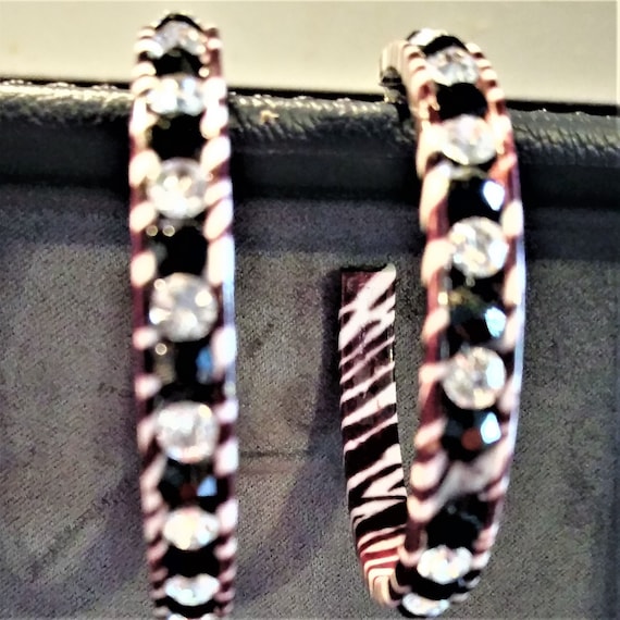 Vintage Lucite Hoop Earrings