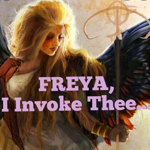 Göttin Freya Gebetskarte (Digitaler Download) AKA "Mardolls Prayer"