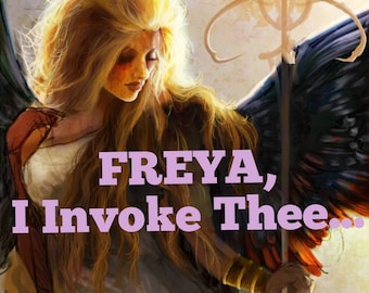Göttin Freya Gebetskarte (Digitaler Download) AKA "Mardolls Prayer"