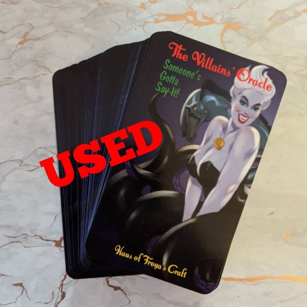 USED, The Villain's Oracle (LAST DECK on Hand, 82 Cards) Ready to ship