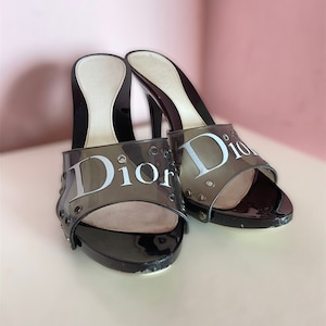 Authentic Christian Dior Jelly Shoes Platform Sandals Plastic Etsy
