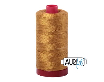 Brass (2975) 12wt Large Spool | Aurifil Thread