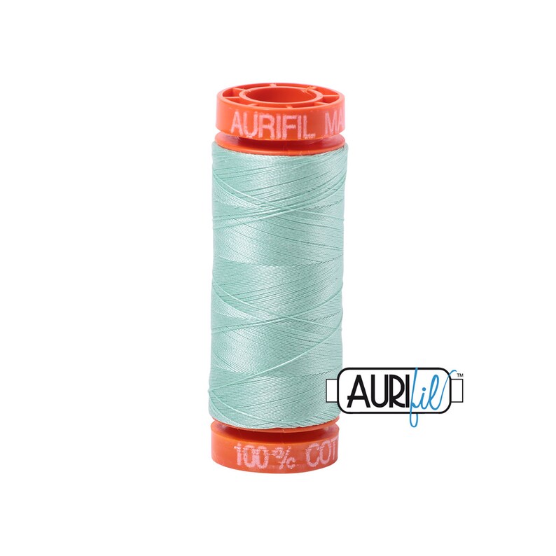 Aurifil Thread Mint Small Spool 2830 - 50wt